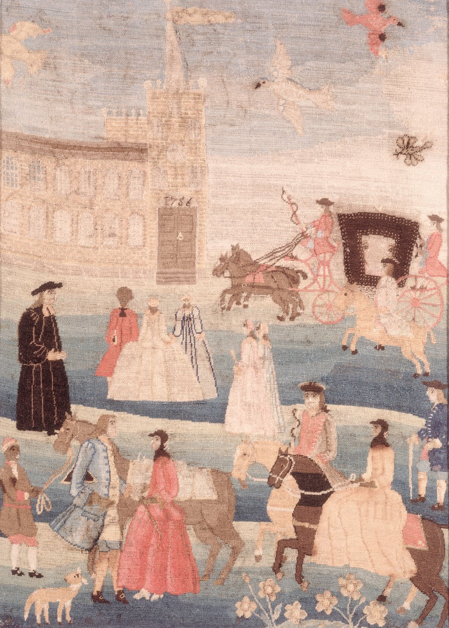 द चैंडलर वेडिंग टेपेस्ट्री, c.1756 द्वारा अमेरिकी स्कूल