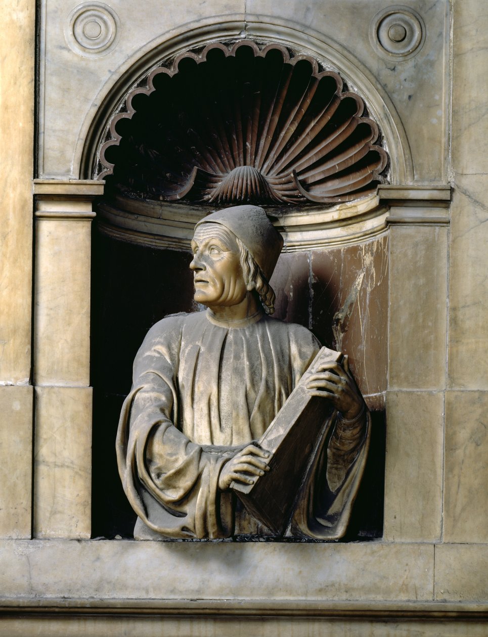 मार्सिलियो फ़िकिनो (1433-99) 1521 (संगमरमर) द्वारा एंड्रिया डि पिएरो फेर्रुकी