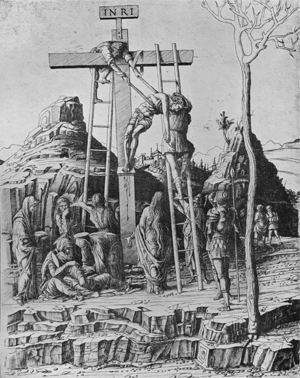 क्रॉस से अवरोह, 1475 द्वारा एंड्रिया मेंटेग्ना