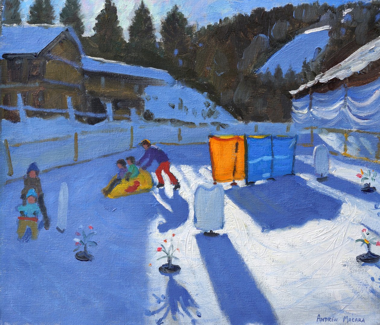 बच्चों के लिए बर्फ की रिंक, क्लुसाज़, 2014 द्वारा एंड्रयू मकारा