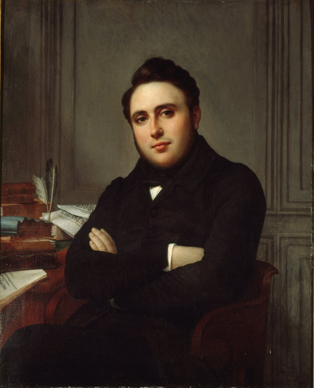 अलेक्जेंड्रे लेड्रू-रोलिन का पोर्ट्रेट 1807-1874, 1838। द्वारा एंजेलिक मोन्ग्ज़