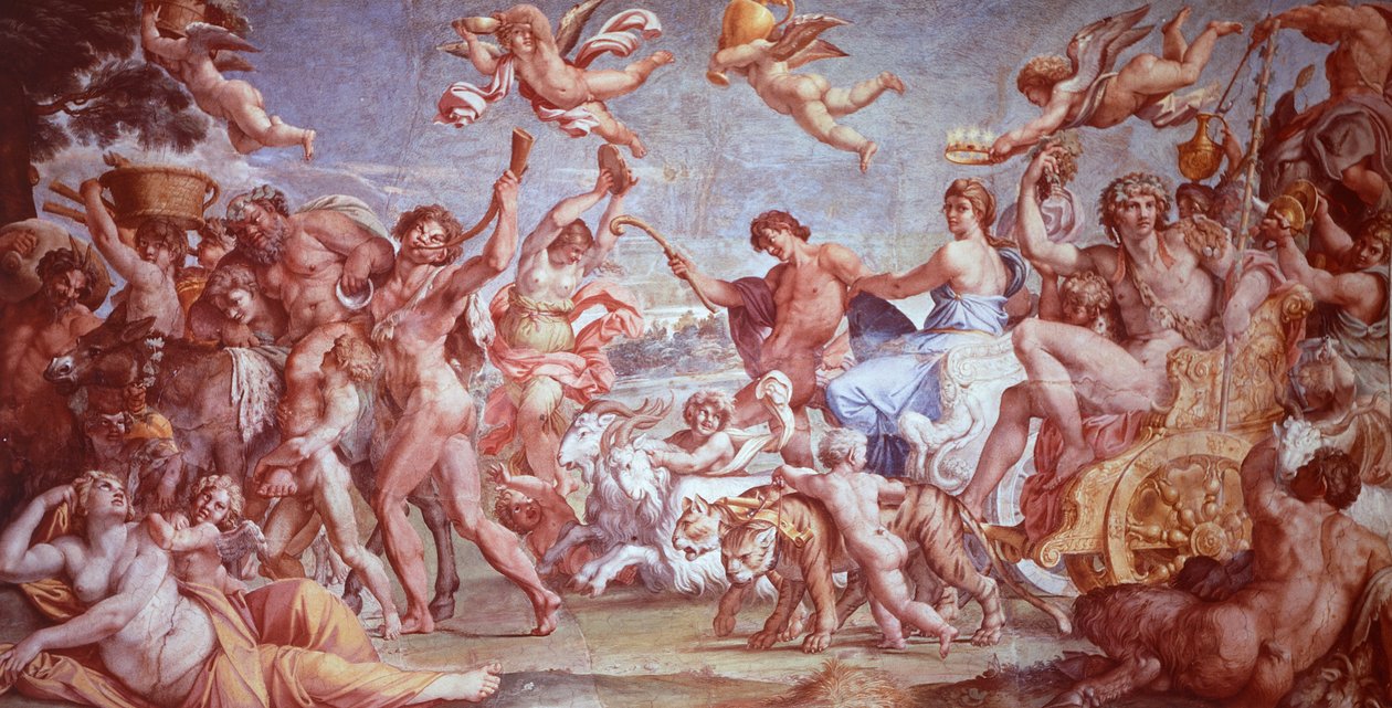 Bacchus और Ariadne . की विजय द्वारा एनीबेल कार्रेसी