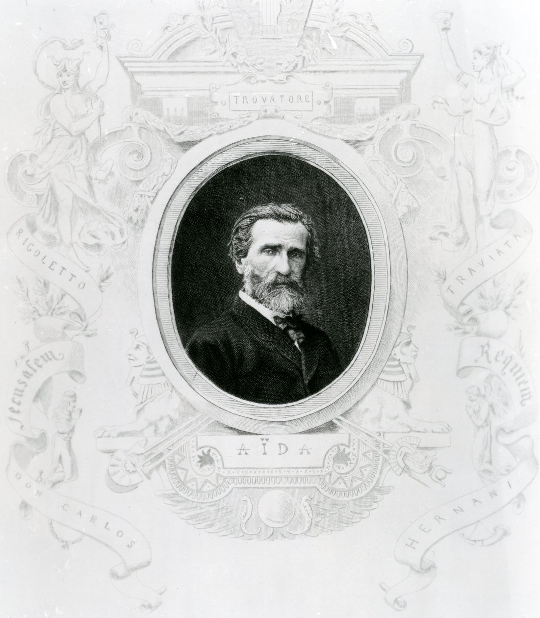 गिउसेप्पे वर्डी (1813-1901) द्वारा लिथ के लिए संगीत कवर शीट (लिथोग्राफ) द्वारा अज्ञात अज्ञात