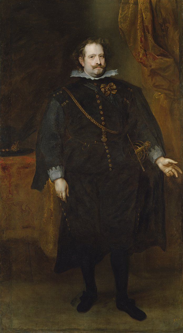 डिएगो फेलिप डी गुज़मैन, लेग्नेस के मार्क्विस, c.1634 द्वारा एंथोनी वैन डाइक