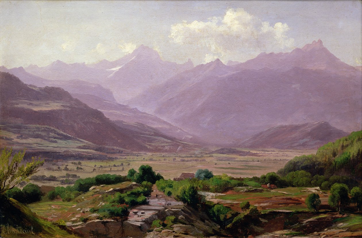 भोर की घाटी, 1852 द्वारा एंटोनी चिन्ट्रुइल
