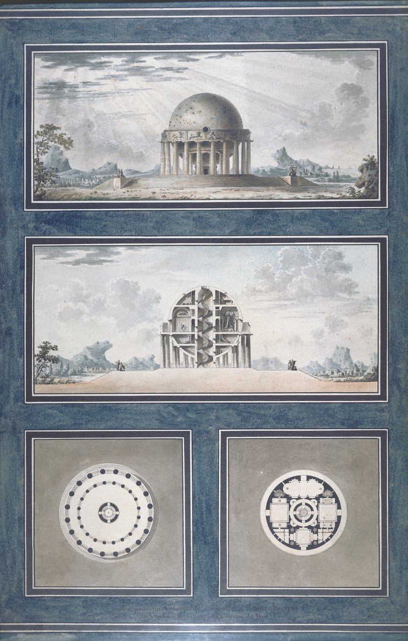 एक ब्रह्मांड के लिए एक घर के लिए डिज़ाइन, 1783 द्वारा एंटोनी लॉरेंट थॉमस वाउडर