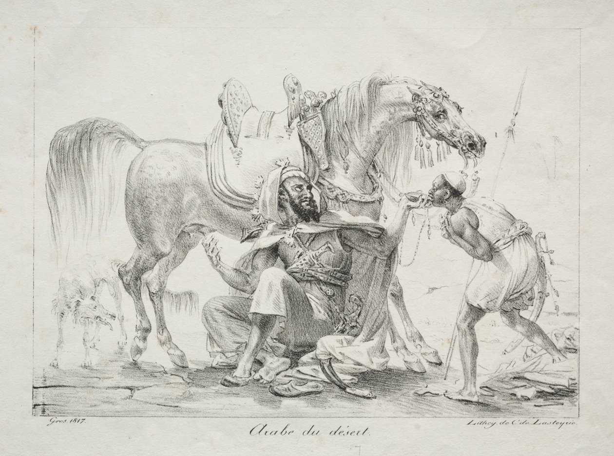 अरब का रेगिस्तान, 1817। द्वारा एंटोनी जीन ग्रोस
