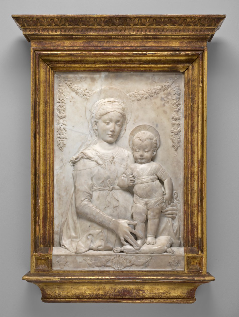 मैडोना एंड चाइल्ड, c.1475-1478 (संगमरमर) द्वारा एंटोनियो रोसेलिनो