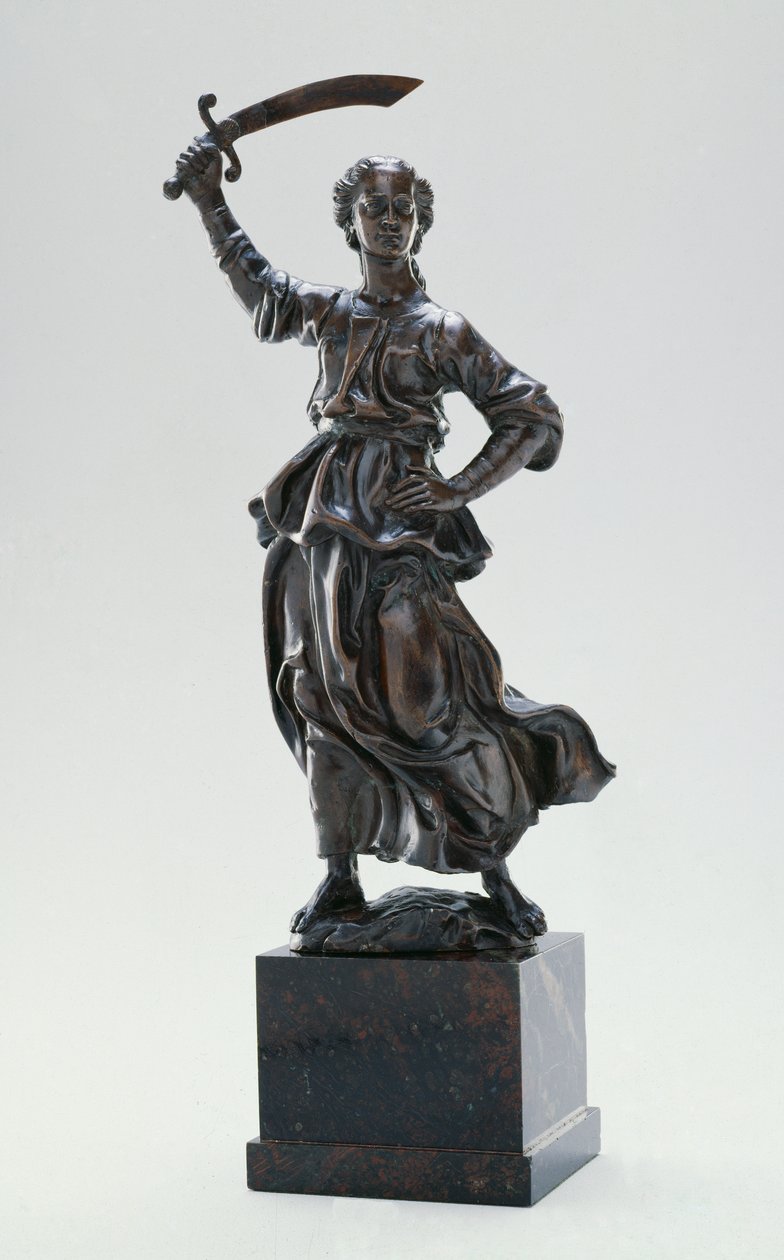 जूडिथ, c.1470 (गिल्डिंग के निशान के साथ कांस्य) द्वारा एंटोनियो पोलायोलो