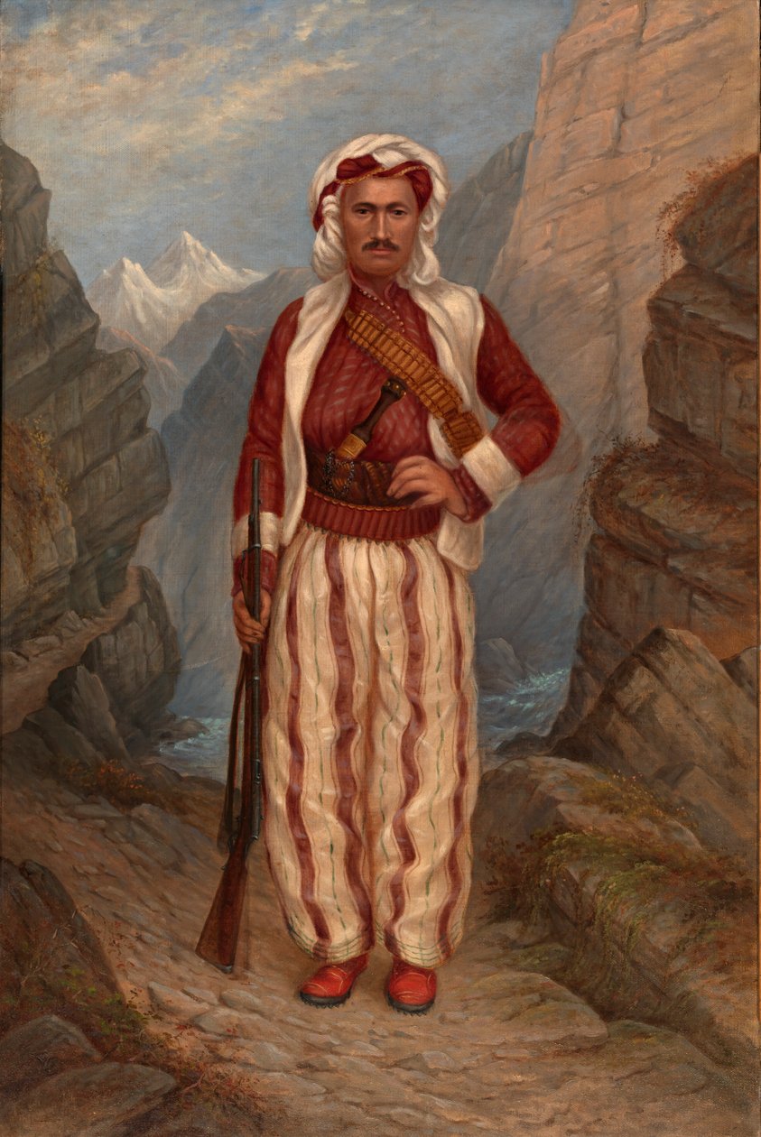 Kurd Man, ca. 1893.  द्वारा एंटोनियो ज़ेनो शिंडलर