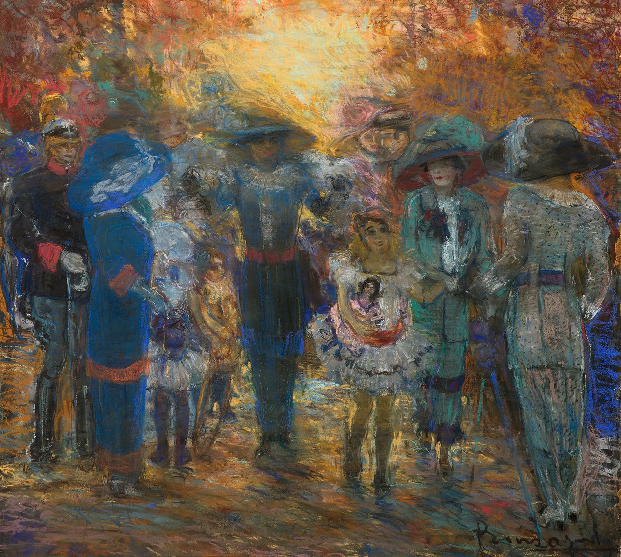 Mondanity, c.1911 (कागज पर मिश्रित मीडिया) द्वारा अरोल्डो बोन्जागनी