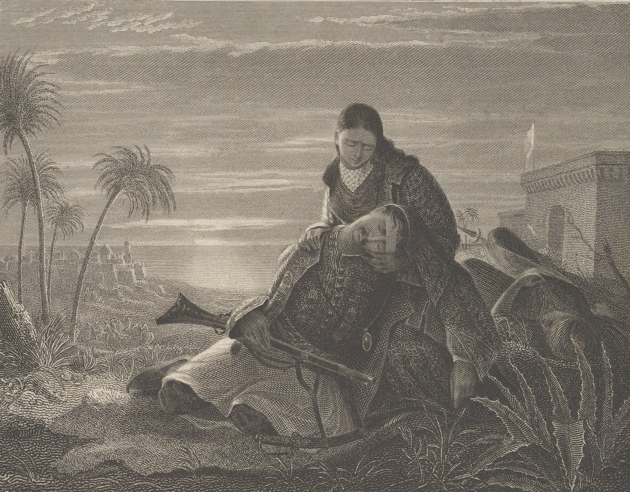 द डाइंग ग्रीक, सीए। 1830. द्वारा एशर ब्राउन डूरंड