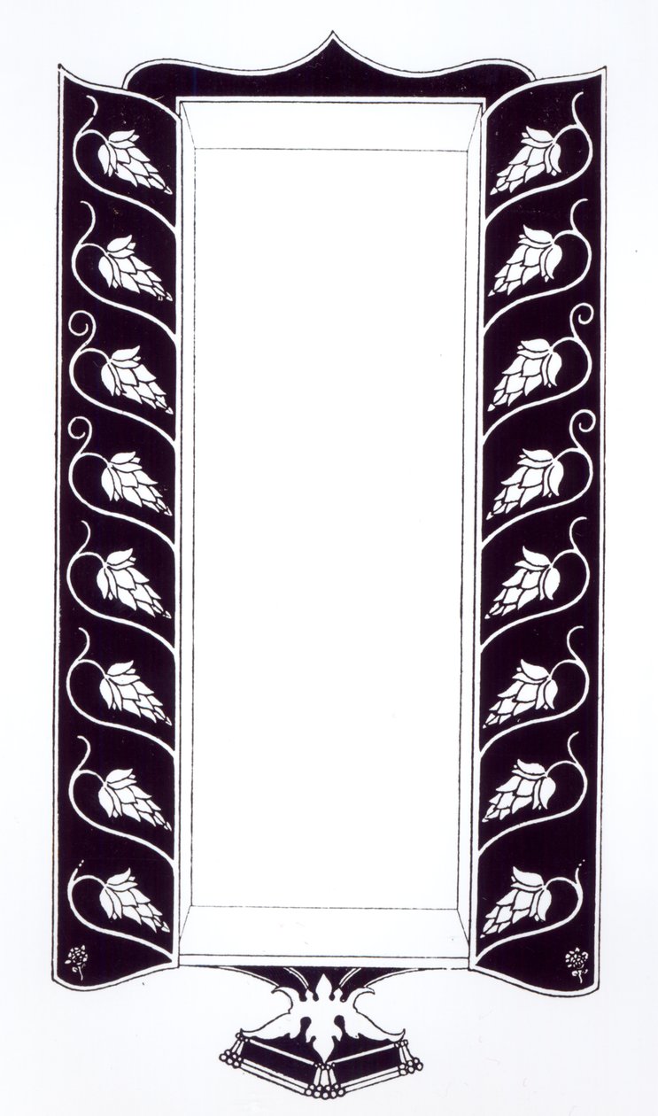 डिजाइन मोटिफ, शायद &39;द डेड ऑफ आर्थर&39; से, c.1833-34 द्वारा ऑब्रे बियर्डस्ले