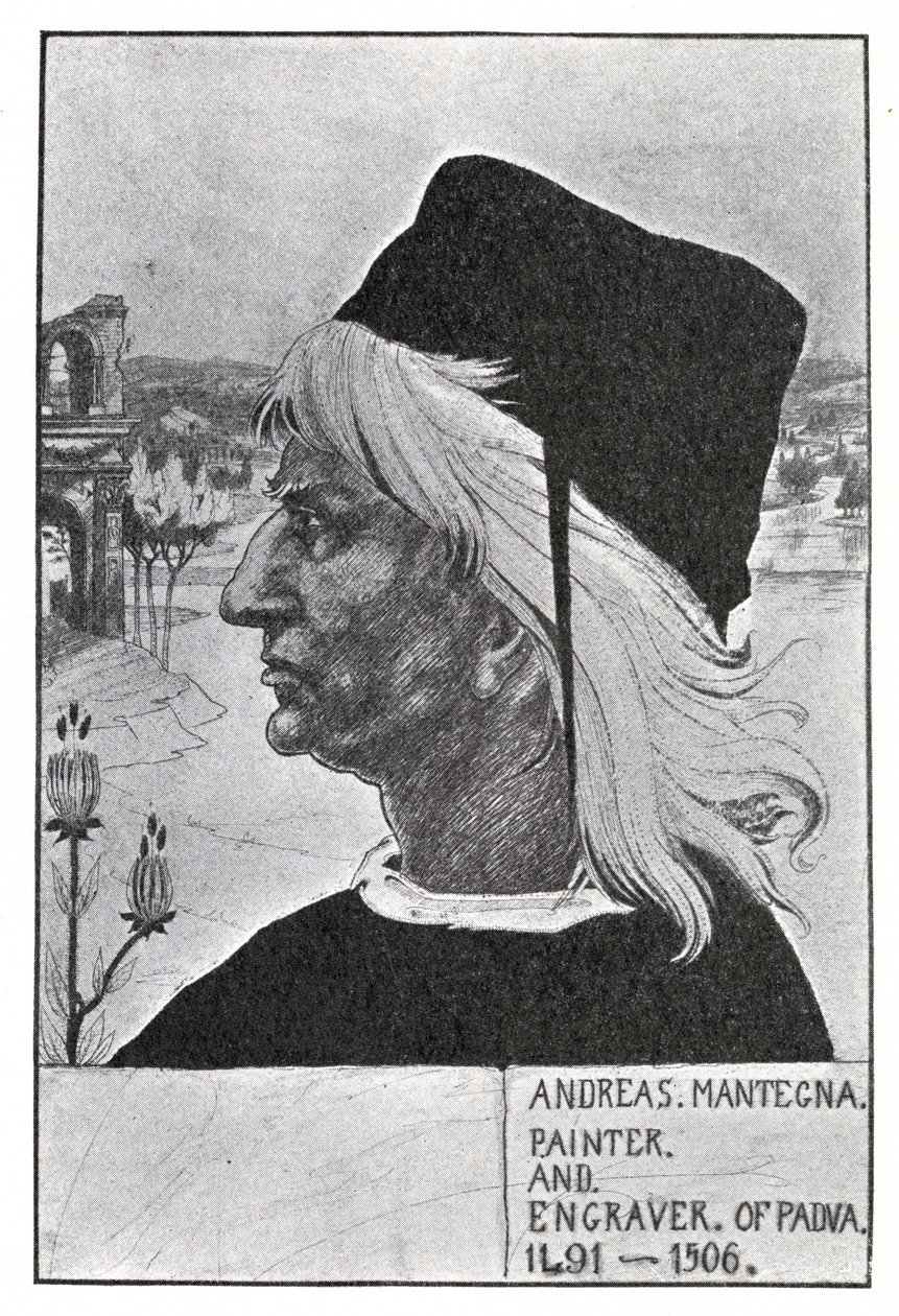मोन्तेगना का पोर्ट्रेट, 1899 द्वारा ऑब्रे बियर्डस्ले