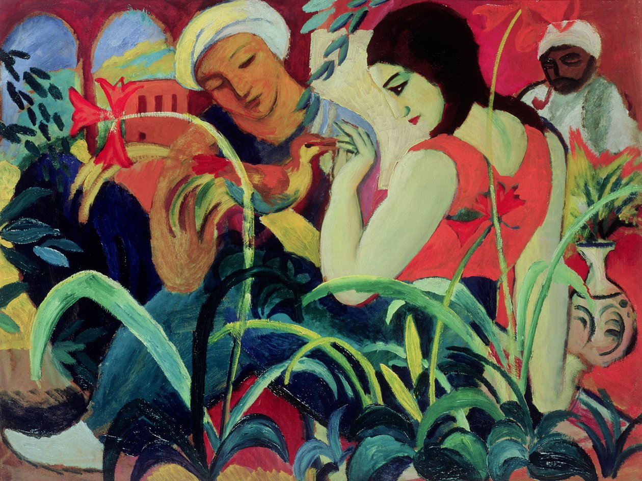 ओरिएंटल महिला (ओडालीसिस), 1912 द्वारा अगस्त मैके