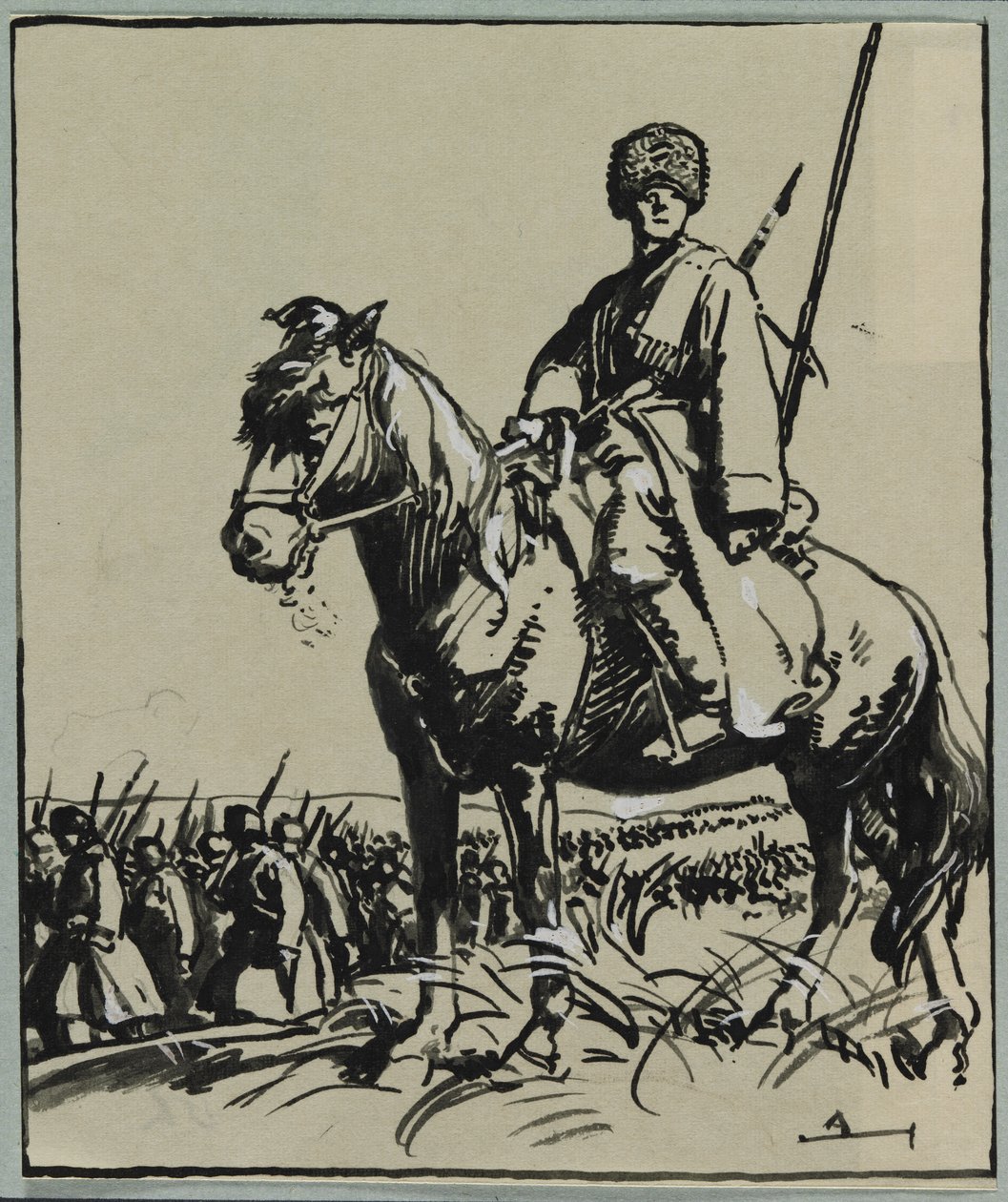 कोसैक अधिकारी, 1914। द्वारा अगस्टे लुई लेपेयर