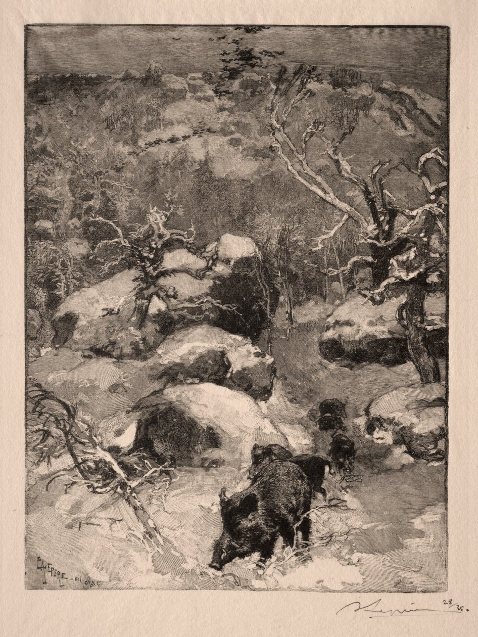 रोचे कुवियर चैटिलन, 1887। द्वारा अगस्टे लुई लेपेयर