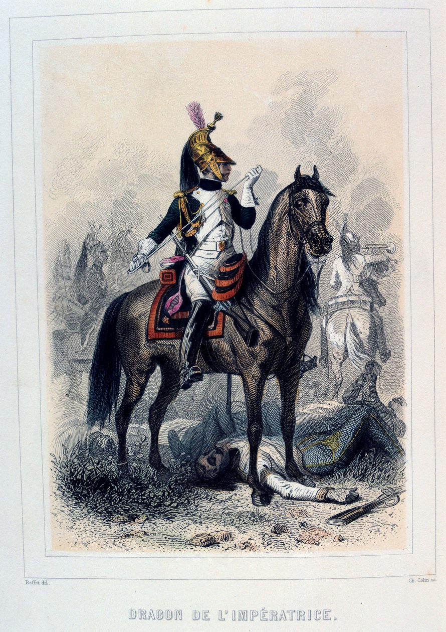 ड्रैगन डे लिम्परेटिस, लाइट ड्रगोन, 1859। द्वारा अगस्टे रैफेट