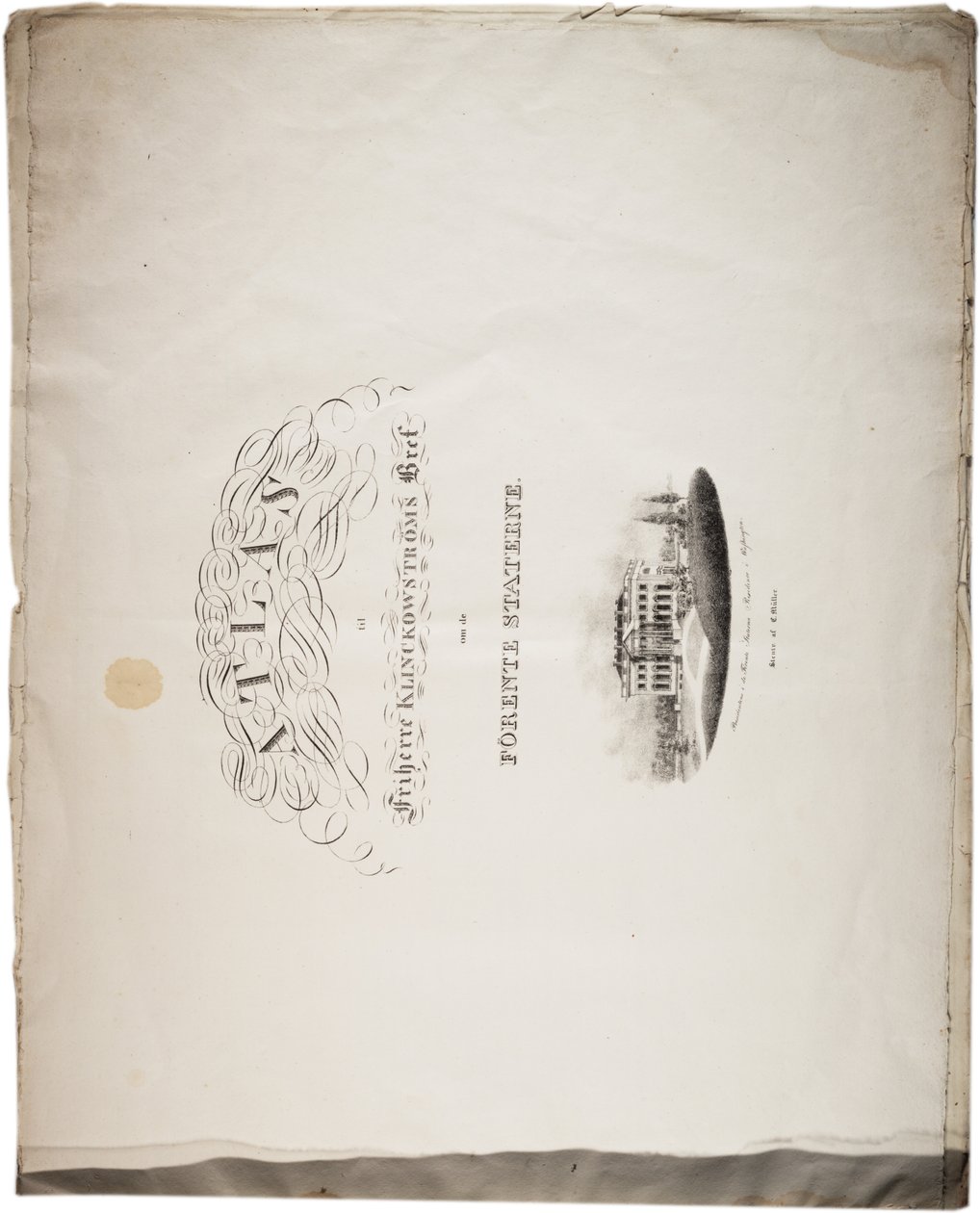 एटलस ऑफ़ द यूनाइटेड स्टेट्स, 1824 द्वारा एक्सल लियोनहार्ड क्लिनकोवस्त्रम