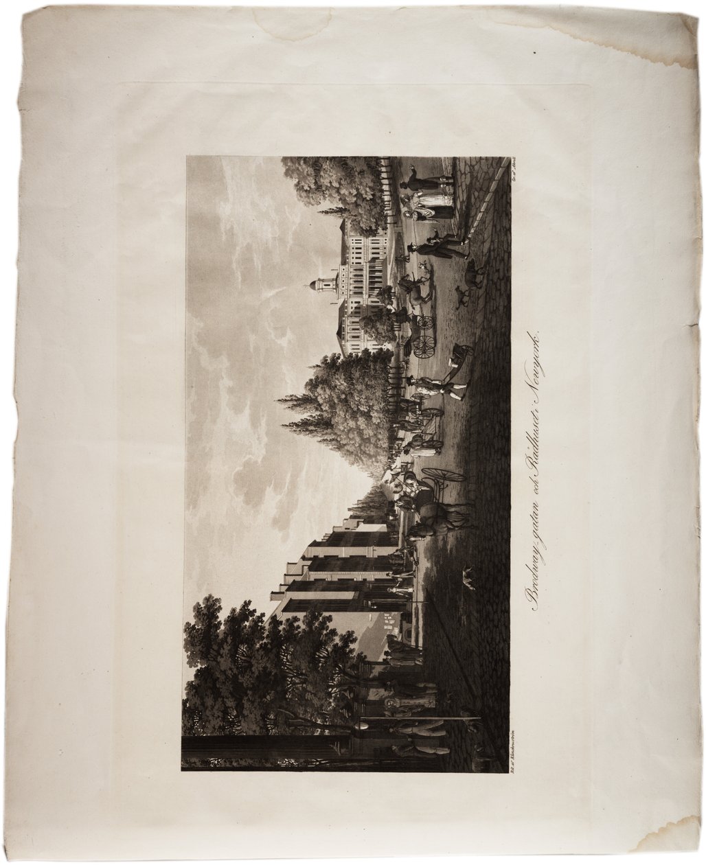 ब्रॉडवे, न्यूयॉर्क, संयुक्त राज्य अमेरिका के एटलस से, 1824 (एक्वाटिंट) द्वारा एक्सल लियोनहार्ड क्लिनकोवस्त्रम