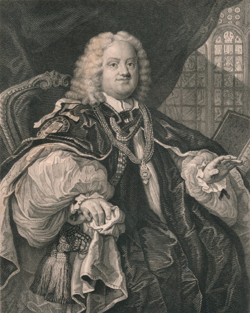 बेंजामिन होडली, 1676-1761, अंग्रेजी पादरी, 19 वीं शताब्दी द्वारा बी होलो