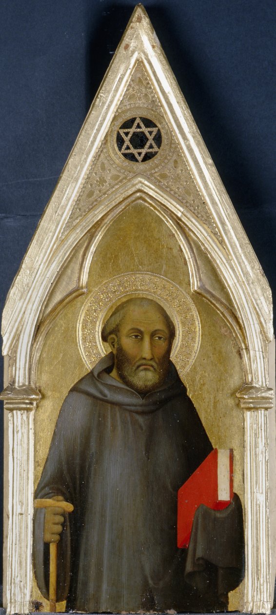 सेंट, c.1340 (चिनार की लकड़ी पर तड़का) द्वारा बरना दा सिएना