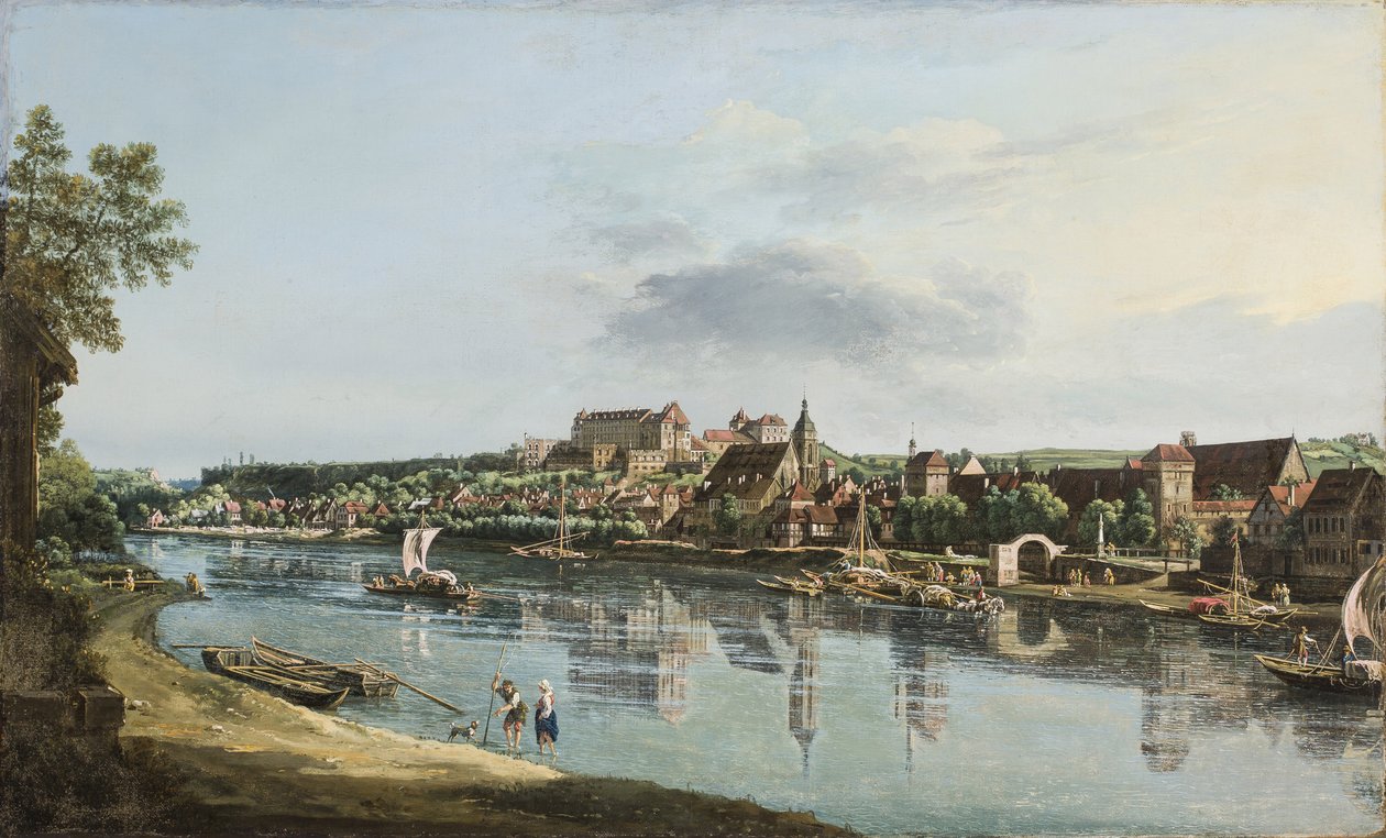 एल्बा पर पिरना, c.1756 द्वारा बर्नार्डो बेलोट्टो (कैनेलेटो)