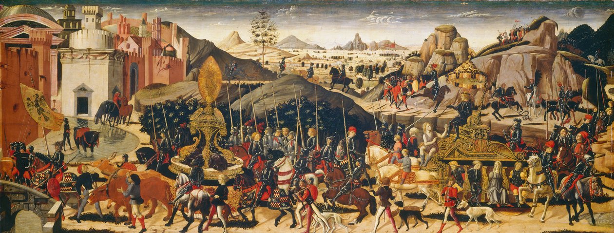 कैमिलस की विजय, c.14701475 (पैनल पर तापमान) द्वारा बियाजियो और वर्कशॉप डी 'एंटोनियो