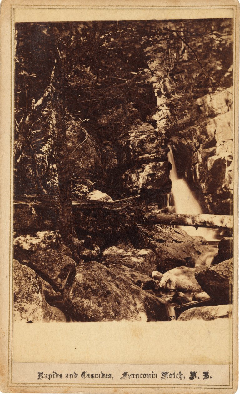 रैपिड्स और कैस्केड, फ़्रैंकोनिया नॉच, न्यू हैम्पशायर द्वारा बियरस्टेड ब्रदर्स