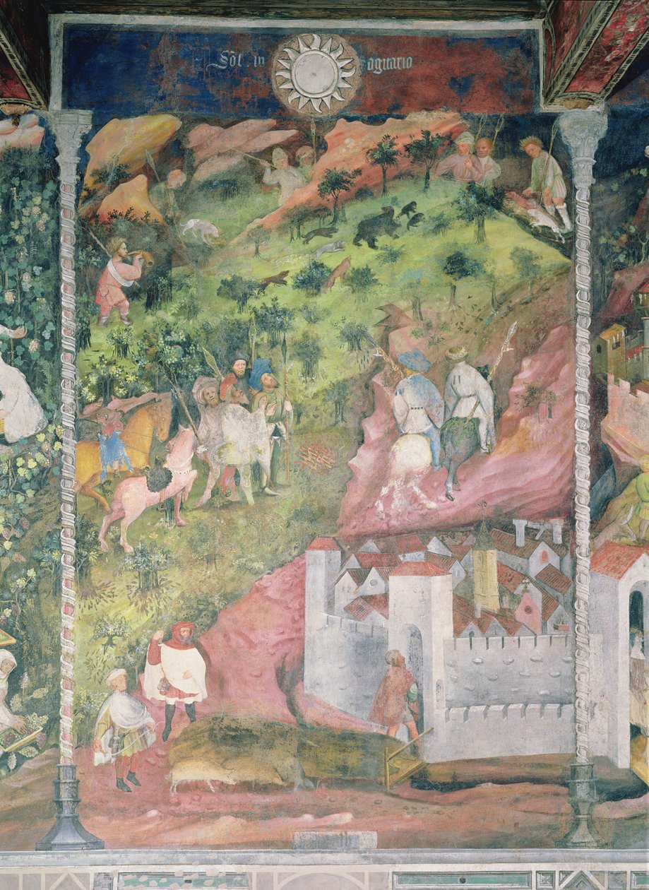 नवंबर का महीना, c.1400 द्वारा बोहेमियन स्कूल