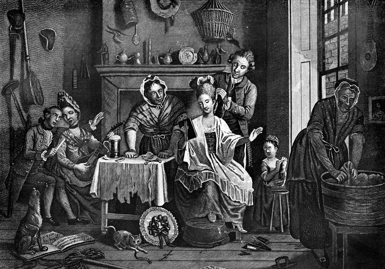 सीढ़ियों के नीचे उच्च जीवन, 1772 द्वारा काल्डवेल