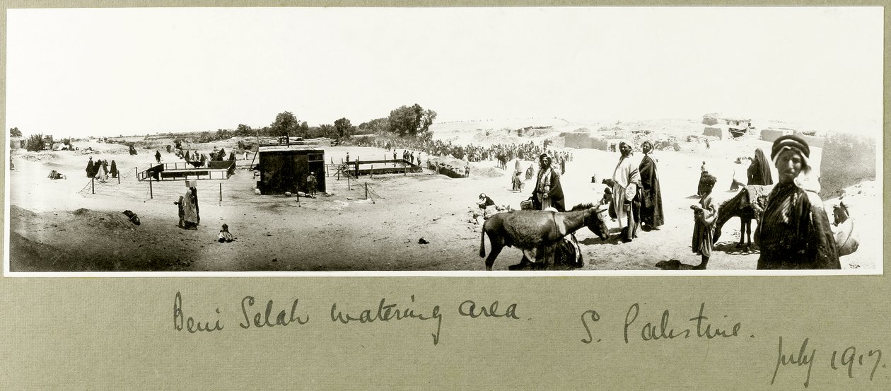 बेनी सालेह पानी का क्षेत्र, जुलाई 1917 द्वारा कैप्टन। आर्थर रोड्स