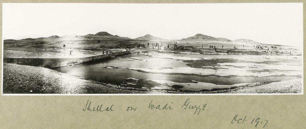 वादी गुज़ेज़ह पर शेल, अक्टूबर 1917 द्वारा कैप्टन। आर्थर रोड्स