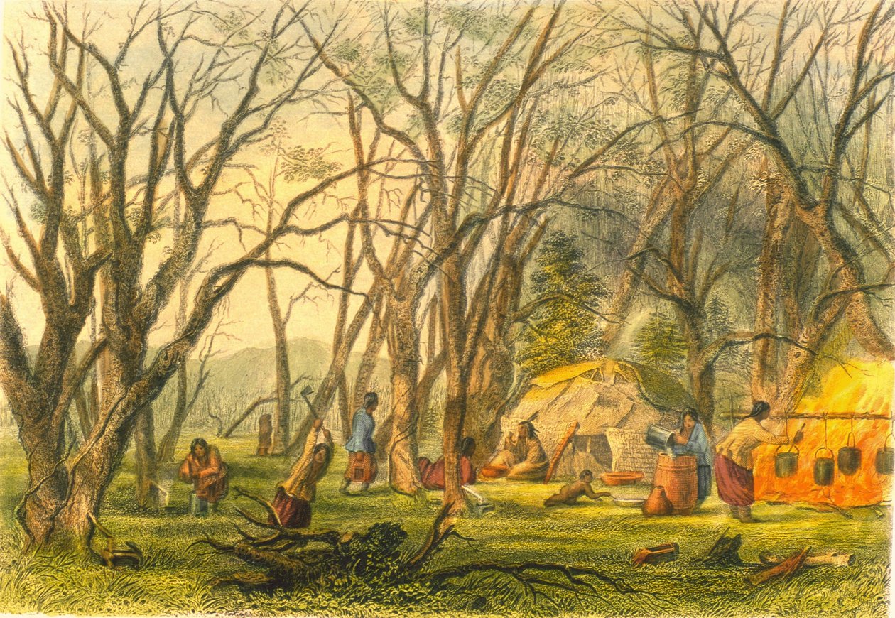 इंडियन शुगर कैंप, 1853 द्वारा कप्तान सेठ ईस्टमैन