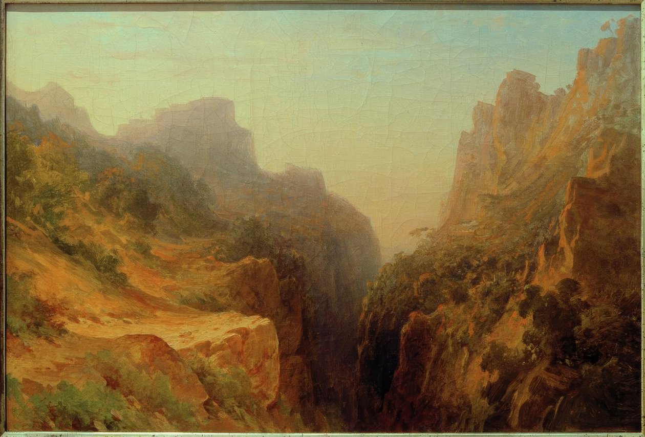C.Morgenstern, Apennines में परिदृश्य द्वारा कार्ल मॉर्गेनस्टर्न