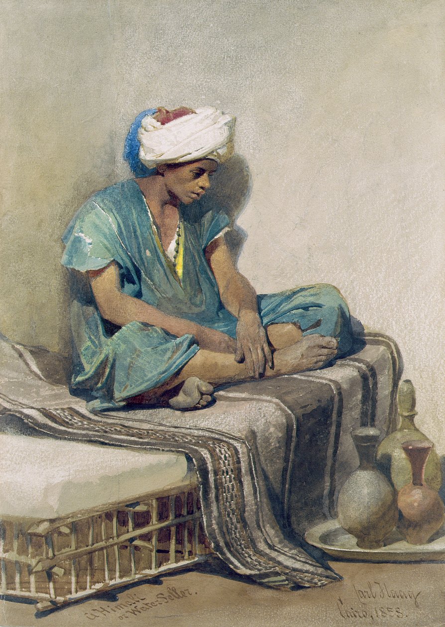 एक हिमालयी या पानी बेचने वाला, 1855 द्वारा कार्ल हाग