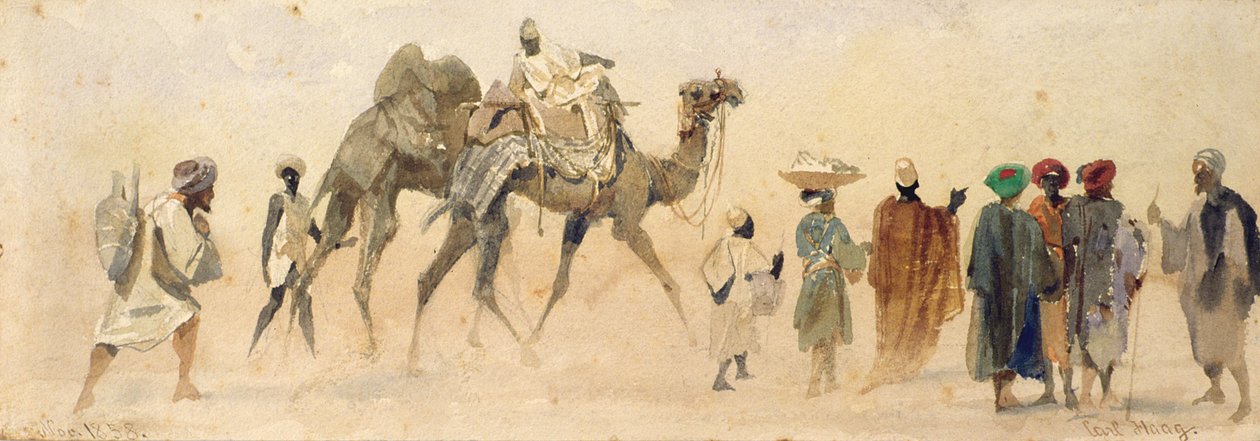 ए स्टार्ट फॉर द डेजर्ट, 1858 द्वारा कार्ल हाग