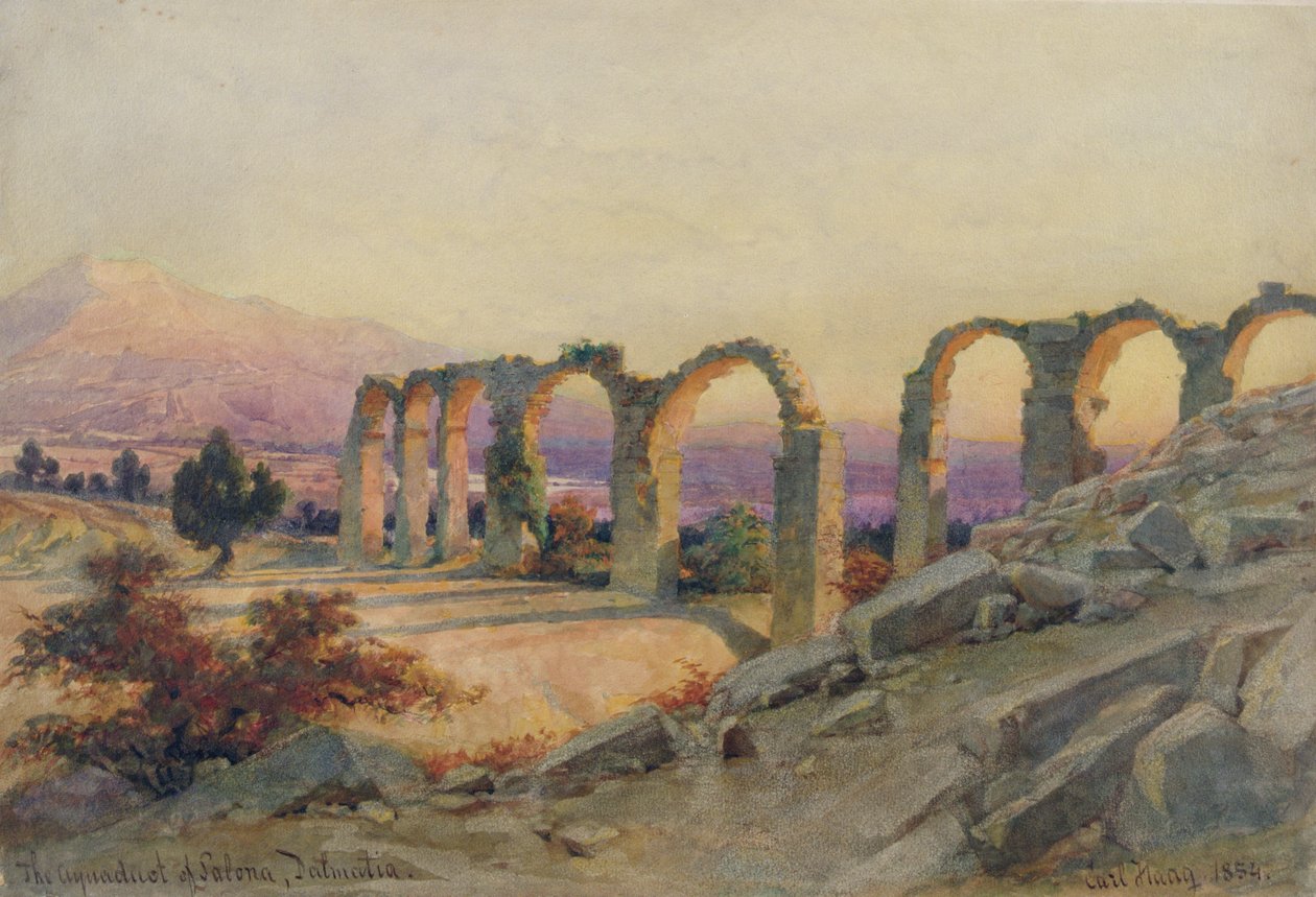सलोना का एक्वाडक्ट, डालमिया, 1854 द्वारा कार्ल हाग