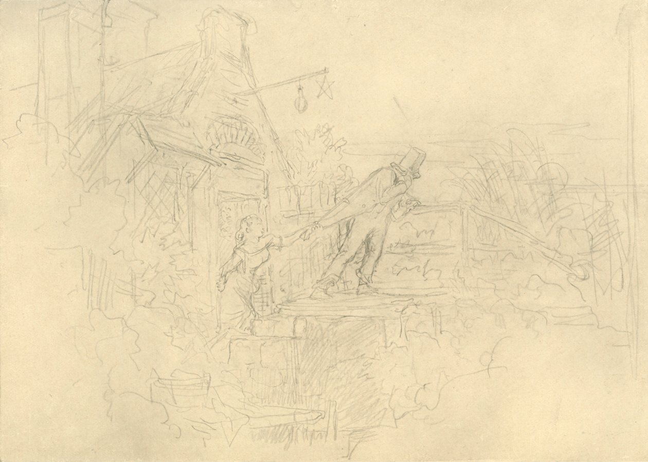 Der Zechpreller, 19 वीं सदी के उत्तरार्ध में, c1924। द्वारा कार्ल स्पिट्जवेग