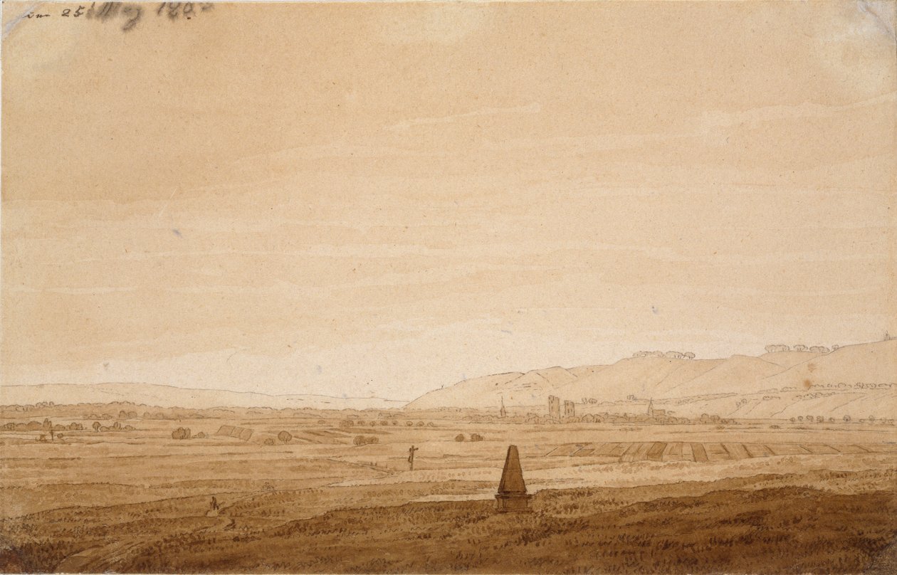 एक ओबिलिस्क के साथ लैंडस्केप, 1803 द्वारा कैस्पर डेविड फ्रेडरिक
