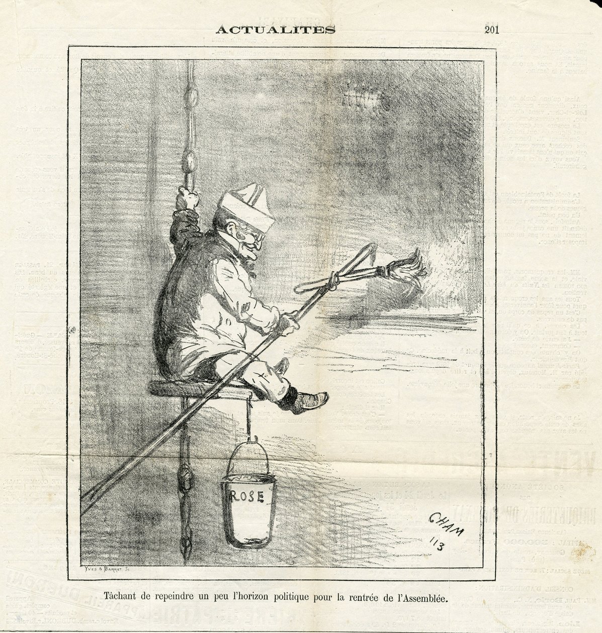 ले चरिवारी में चाम का चित्रण (1819-1879) द्वारा Amedee de Noe (चाम)