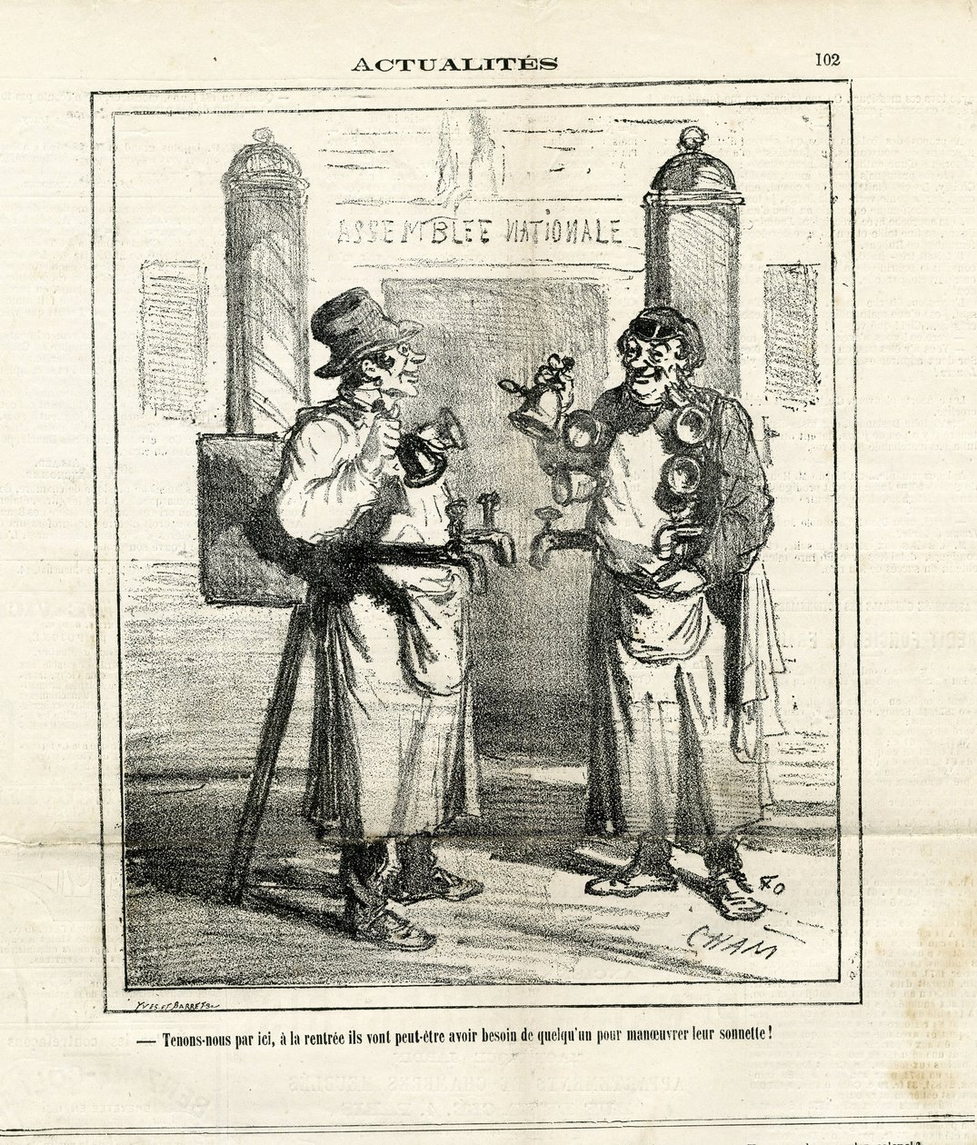 ले चरिवारी में चाम का चित्रण (1819-1879) द्वारा Amedee de Noe (चाम)