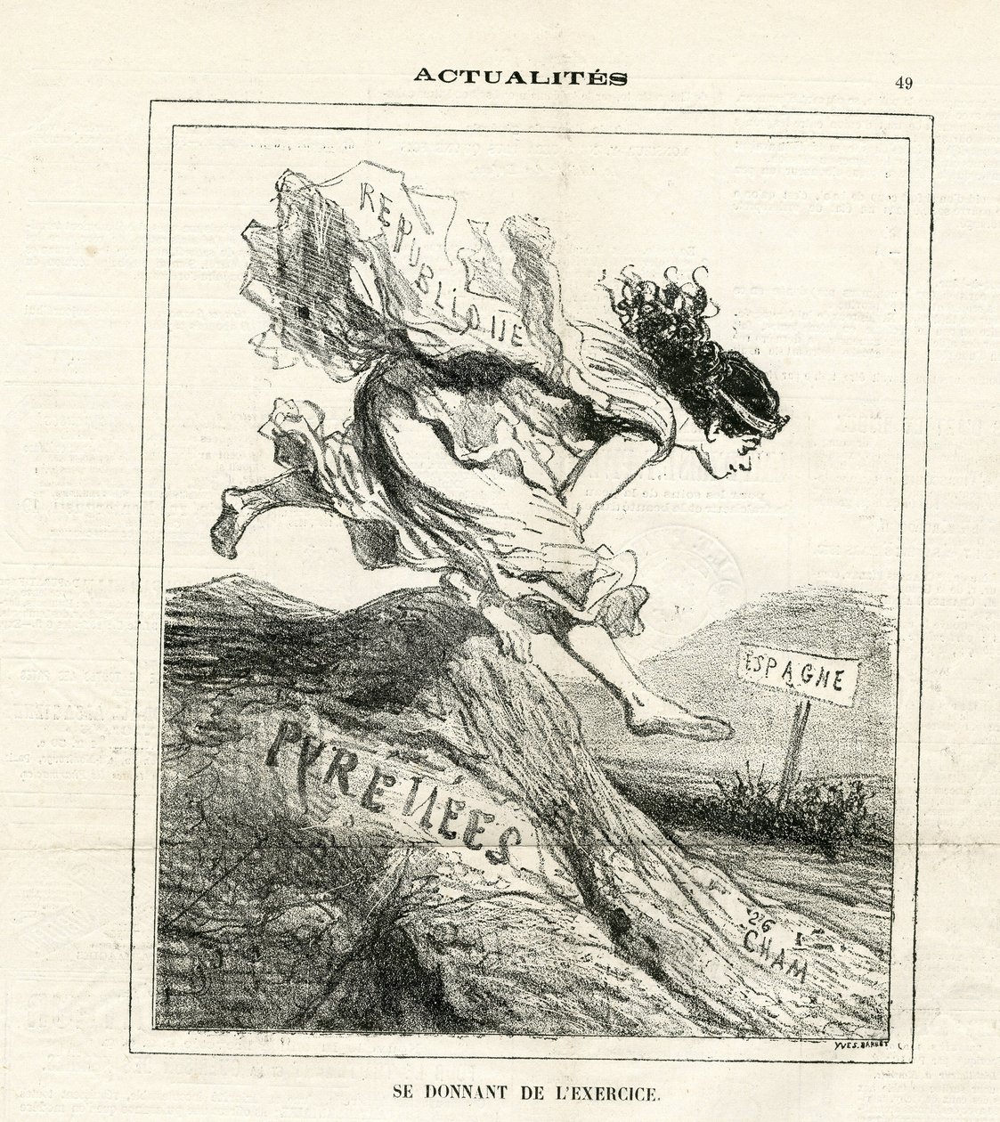 ले चरिवारी में चाम का चित्रण (1819-1879) द्वारा Amedee de Noe (चाम)