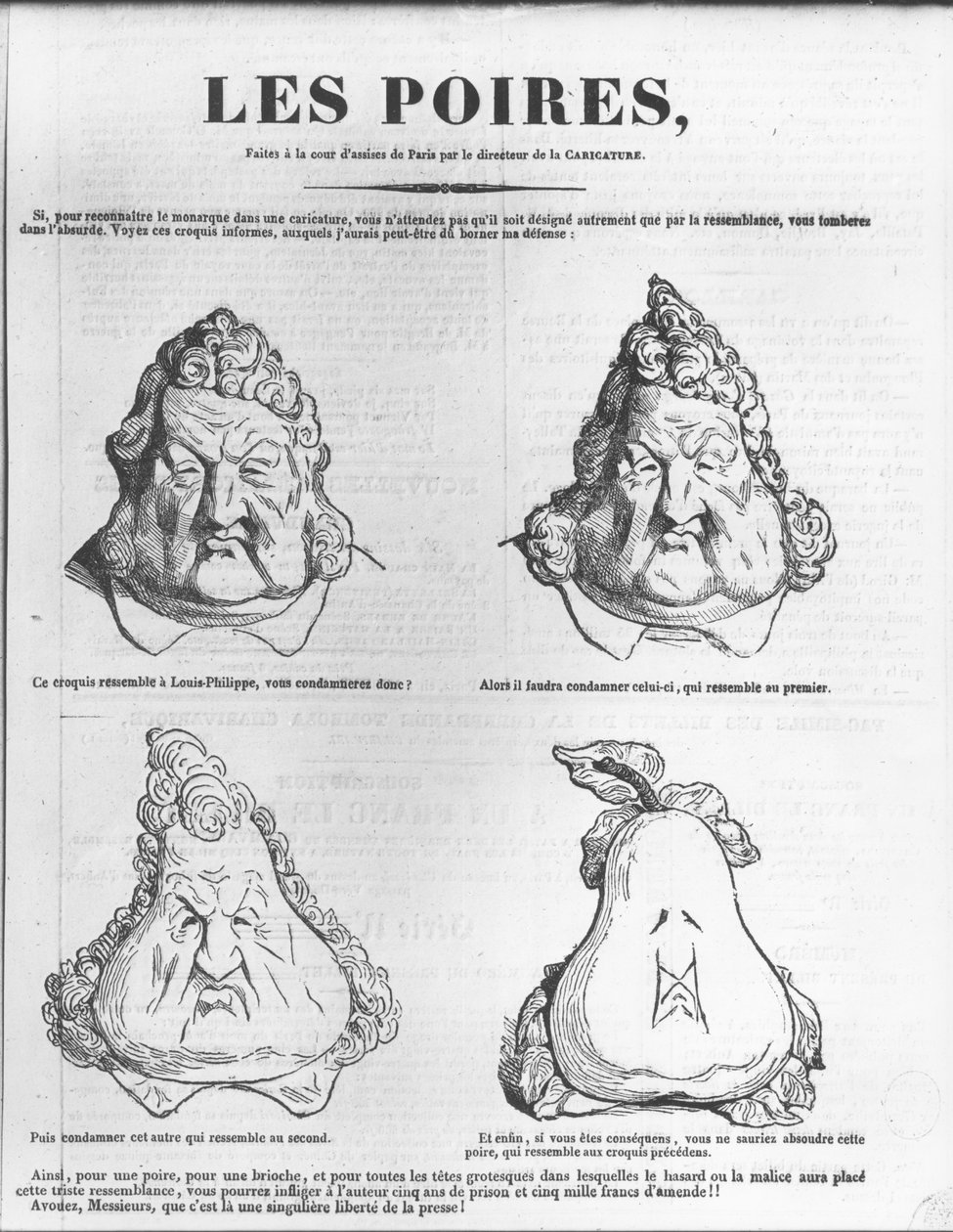 द चरिवारी से किंग लुईस-फिलिप (1773-1850) का नाशपाती, द्वारा चार्ल्स फिलिप