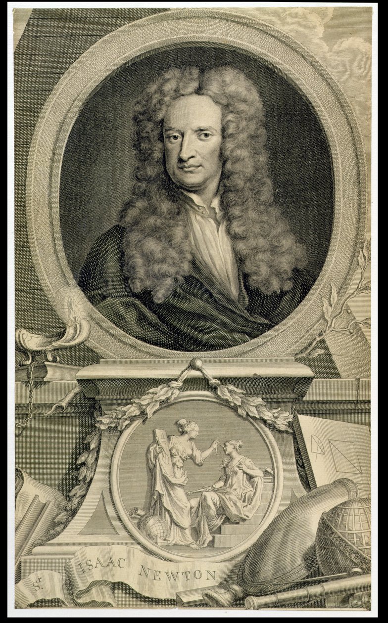 सर आइजैक न्यूटन (1642-1727) (36013 भी देखें) द्वारा चार्ल्स रॉबर्ट लेस्ली