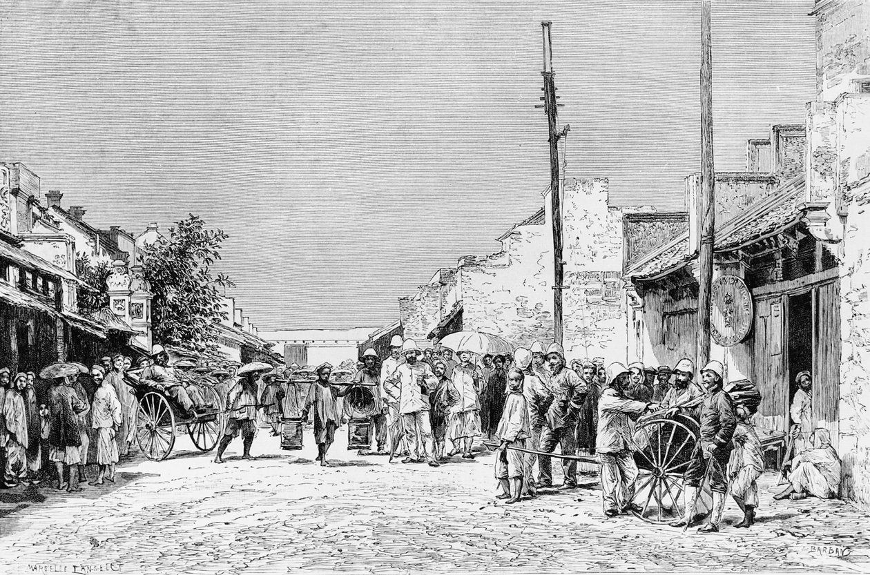 हनोई में 1884 में फ्रांसीसी रेजीडेंसी द्वारा चार्ल्स बार्बेंट