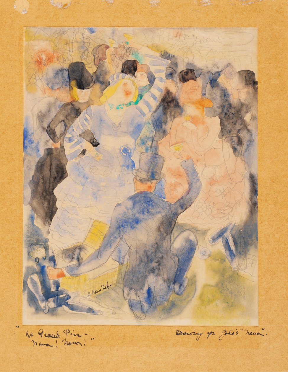 ज़ोलस नाना, 1915-16 (कागज पर wc) द्वारा चार्ल्स डेमथ