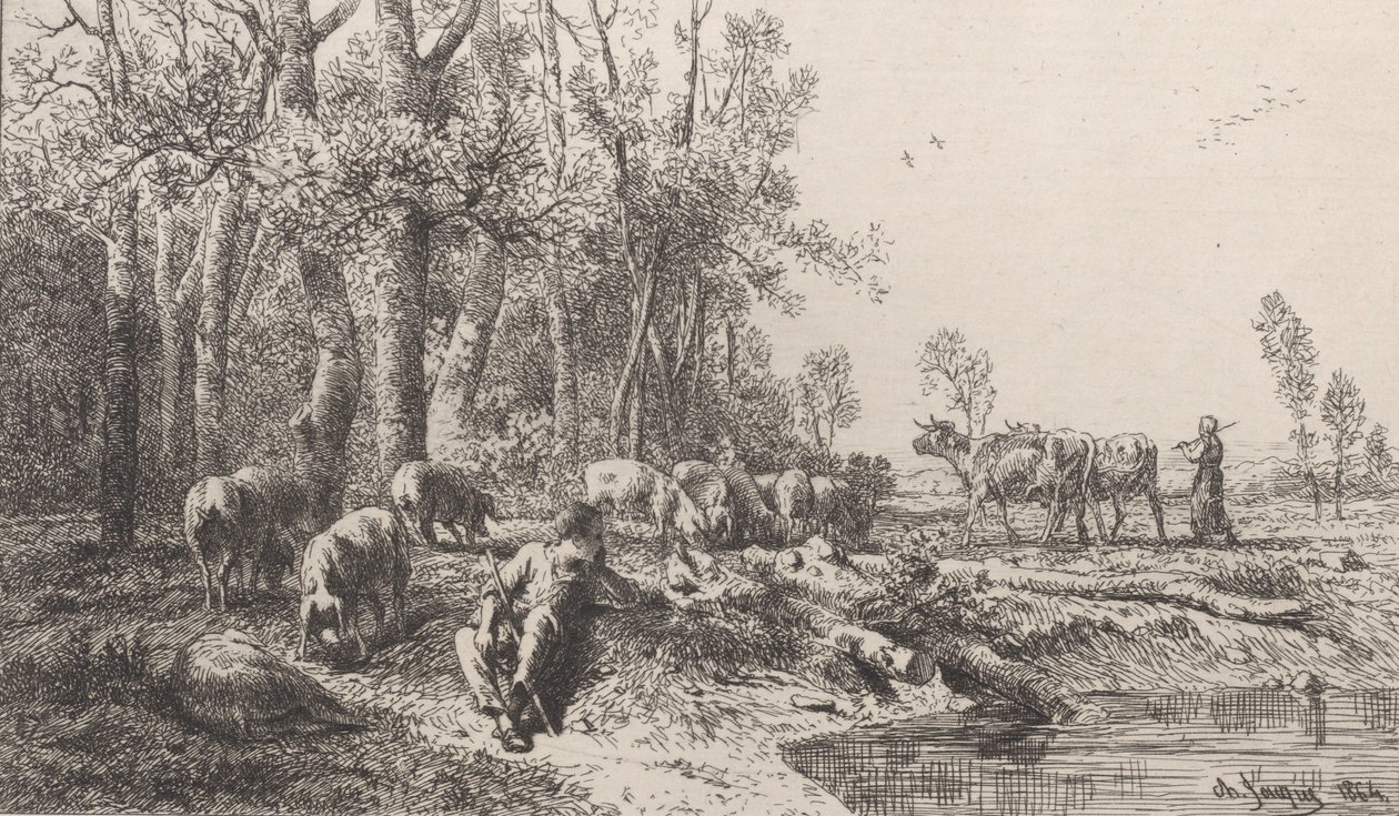 विंटर, 1864। द्वारा चार्ल्स एमिले जेक
