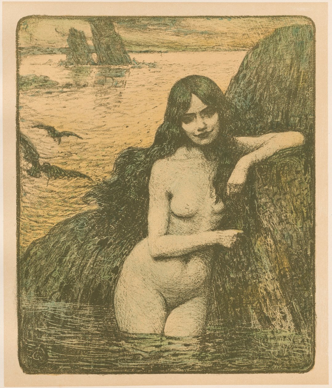 मरमेड, 1896। द्वारा चार्ल्स गुएरिन