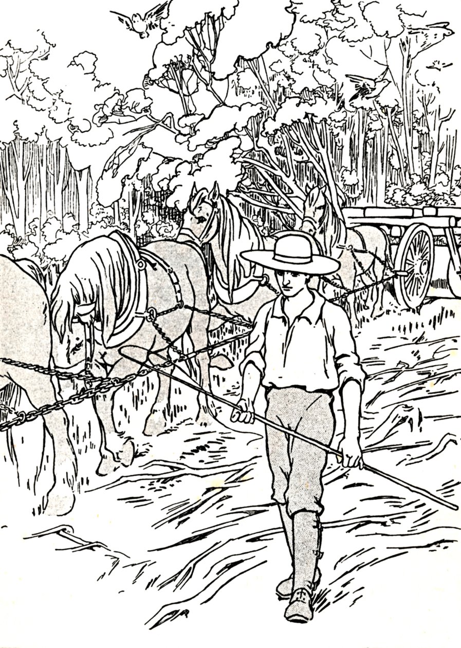 ए सेटलर क्लियरिंग हिज लैंड, 1912 द्वारा चार्ल्स रॉबिन्सन